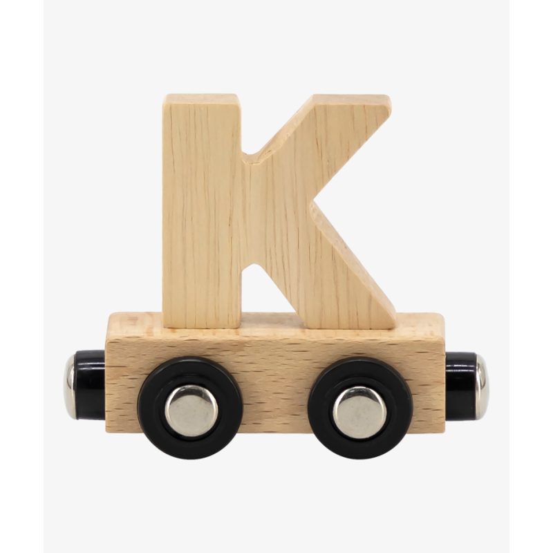 LETRA TREN NATURAL "K"