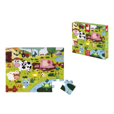 PUZZLE TÁCTIL LOS ANIMALES DE LA GRANJA